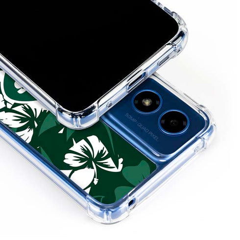 NFL New York Jets Tropical Print Moto G 5G (2024) Clear Case
