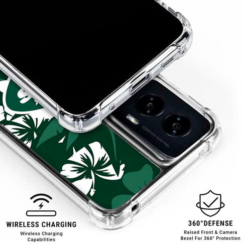 NFL New York Jets Tropical Print Moto G Power 5G (2024) Clear Case