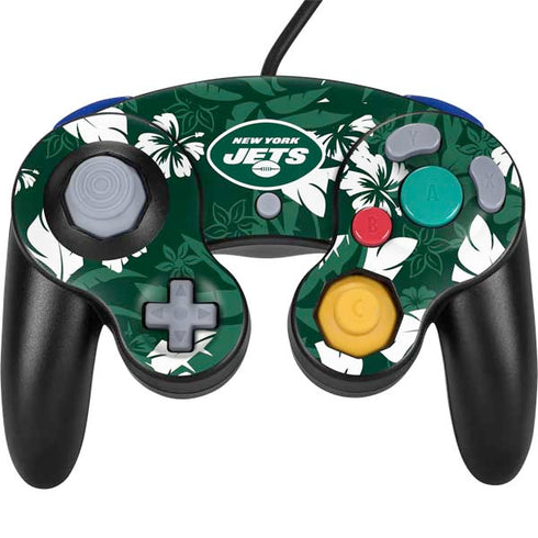 NFL New York Jets Tropical Print Nintendo GameCube Controller Skin