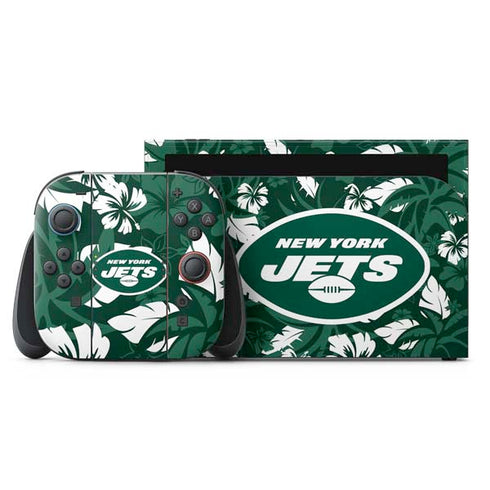 NFL New York Jets Tropical Print Nintendo Switch 2 (2025) with Joy-Con Skin