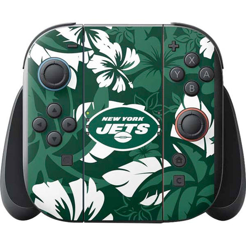 NFL New York Jets Tropical Print Nintendo Switch 2 (2025) with Joy-Con Skin