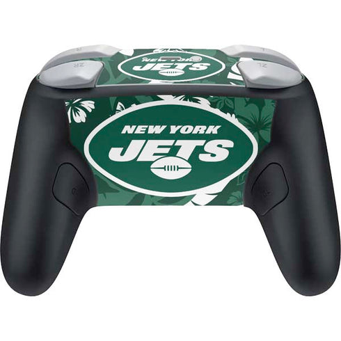 NFL New York Jets Tropical Print Nintendo Switch 2 (2025) Pro Controller Skin