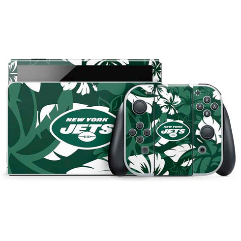 NFL New York Jets Tropical Print Nintendo Skins