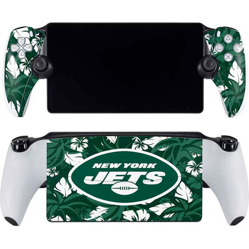 NFL New York Jets Tropical Print PlayStation PS5 Skins