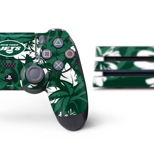 NFL New York Jets Tropical Print PS4 Pro Bundle Skin