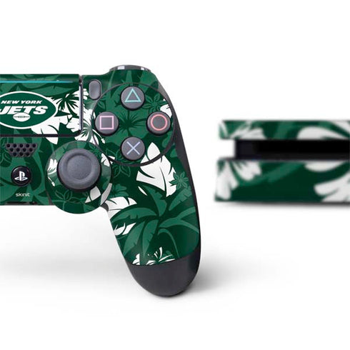 NFL New York Jets Tropical Print PS4 Slim Bundle Skin