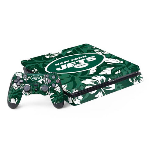 NFL New York Jets Tropical Print PS4 Slim Bundle Skin