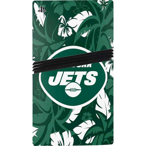 NFL New York Jets Tropical Print PS5 Pro Bundle Skin