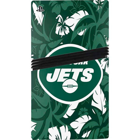 NFL New York Jets Tropical Print PS5 Pro Console Skin