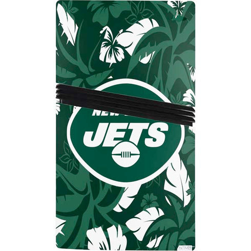 NFL New York Jets Tropical Print PS5 Pro Console Skin