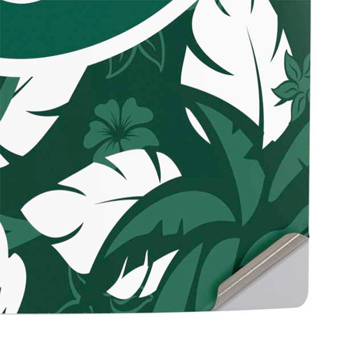 NFL New York Jets Tropical Print PS5 Pro Console Skin