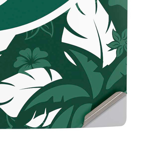 NFL New York Jets Tropical Print PS5 Pro Disk Console Skin
