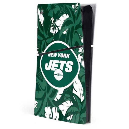 NFL New York Jets Tropical Print PlayStation PS5 Skins