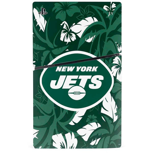 NFL New York Jets Tropical Print PS5 Slim Digital Edition Console Skin