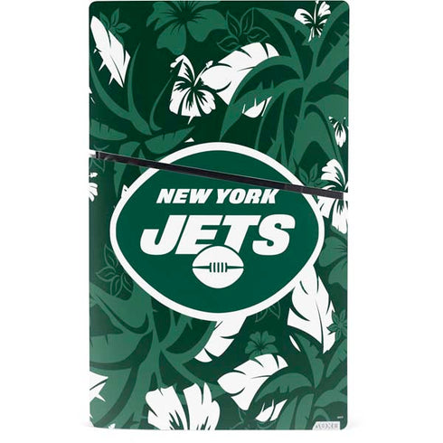 NFL New York Jets Tropical Print PS5 Slim Digital Edition Console Skin