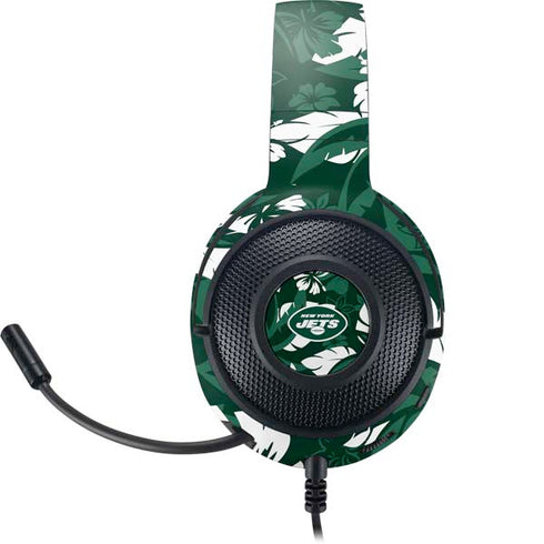 NFL New York Jets Tropical Print Razer Kraken X Skin