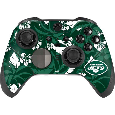 NFL New York Jets Tropical Print Xbox Elite Wireless Controller Series 2 Skin