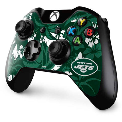 NFL New York Jets Tropical Print Xbox One Controller Skin