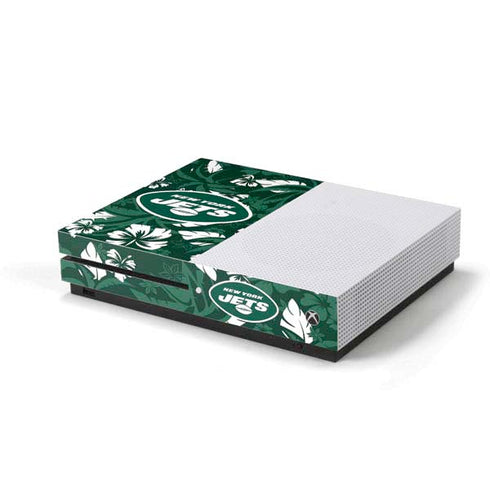 NFL New York Jets Tropical Print Xbox One S Console Skin