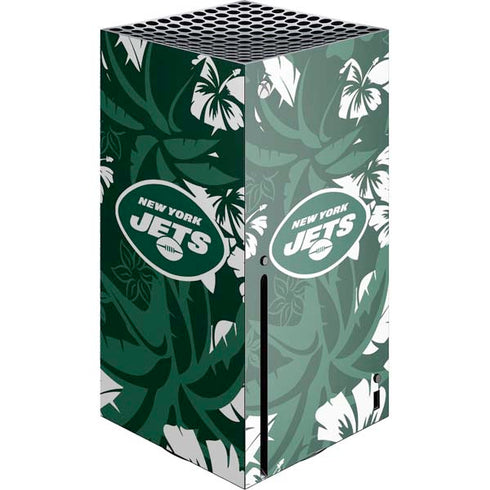 NFL New York Jets Tropical Print Xbox Series X Skins