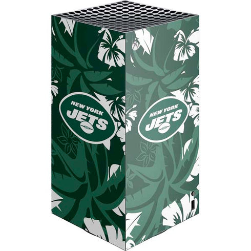 NFL New York Jets Tropical Print XBox Series X Digital Edition Console Skin