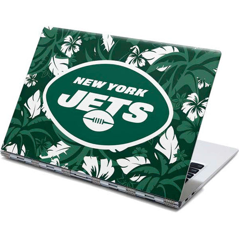 NFL New York Jets Tropical Print Yoga 910 2-in-1 14in Touch-Screen Skin