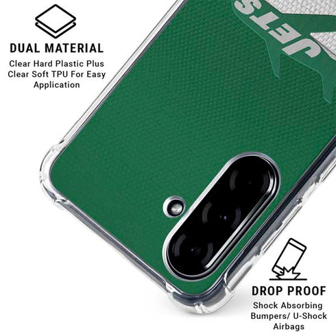 NFL New York Jets Vintage Galaxy A36 5G Clear Case