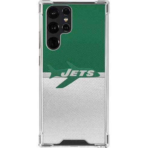 NFL New York Jets Vintage Galaxy S23 Ultra Clear Case