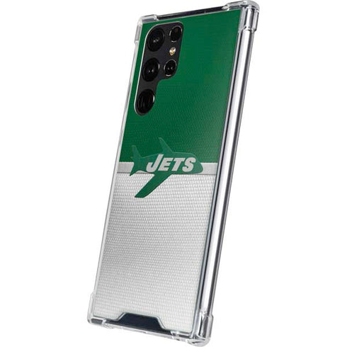 NFL New York Jets Vintage Galaxy S23 Ultra Clear Case