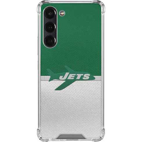 NFL New York Jets Vintage Galaxy S24 FE Clear Case