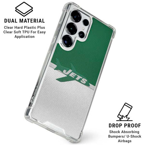 NFL New York Jets Vintage Galaxy S25 Ultra Clear Case