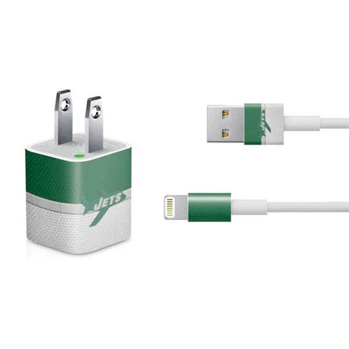 NFL New York Jets Vintage iPhone Charger (5W USB) Skin
