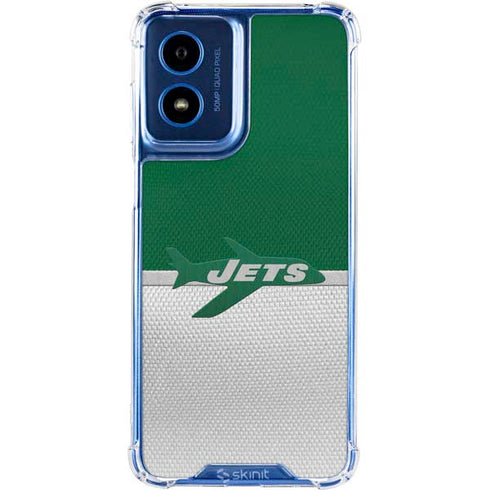 NFL New York Jets Vintage Moto G 5G (2024) Clear Case