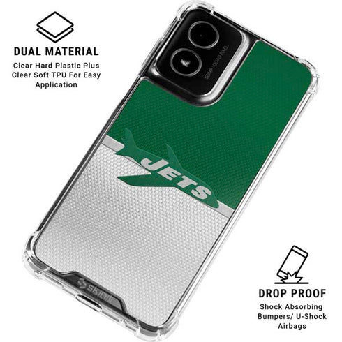 NFL New York Jets Vintage Moto G Power 5G (2024) Clear Case