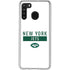 NFL New York Jets White Performance Series Galaxy A21 Clear Case