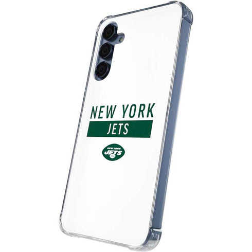 NFL New York Jets White Performance Series Galaxy A35 5G Clear Case