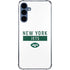 NFL New York Jets White Performance Series Galaxy A55 5G Clear Case
