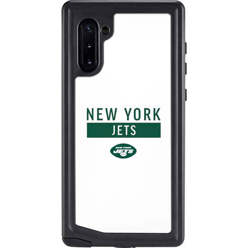 NFL New York Jets White Performance Series Galaxy Note 10 Waterproof Case
