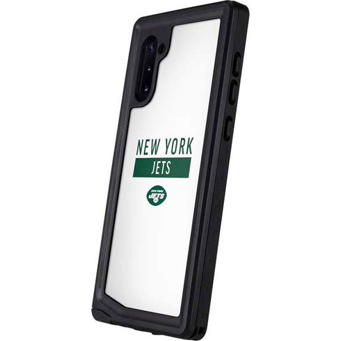 NFL New York Jets White Performance Series Galaxy Note 10 Waterproof Case