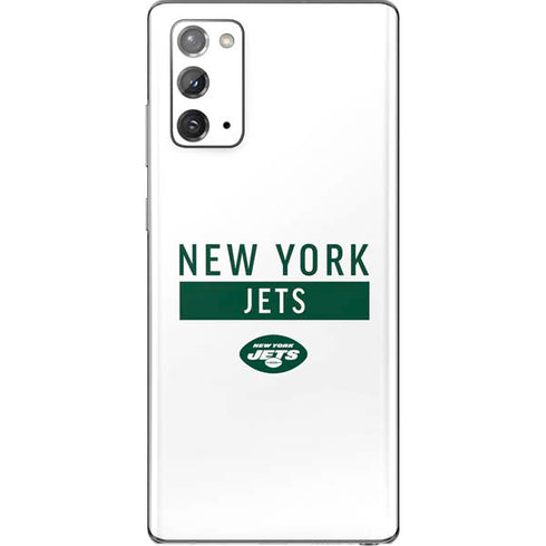 NFL New York Jets White Performance Series Galaxy Note20 5G Skin