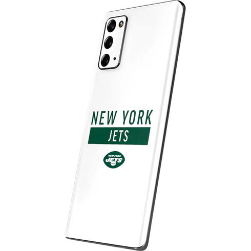 NFL New York Jets White Performance Series Galaxy Note20 5G Skin