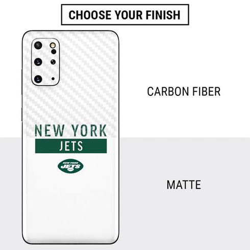 NFL New York Jets White Performance Series Galaxy S20 Plus Skin