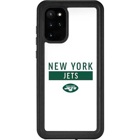 NFL New York Jets White Performance Series Galaxy S20 Plus Waterproof Case