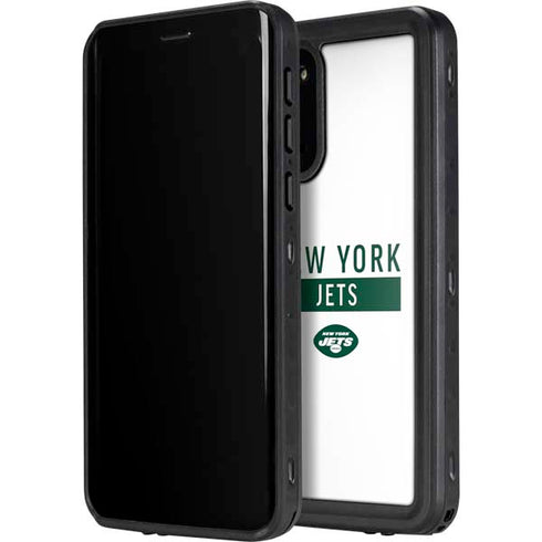 NFL New York Jets White Performance Series Galaxy S20 Plus Waterproof Case