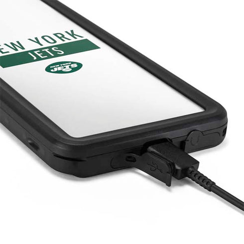 NFL New York Jets White Performance Series Galaxy S20 Plus Waterproof Case