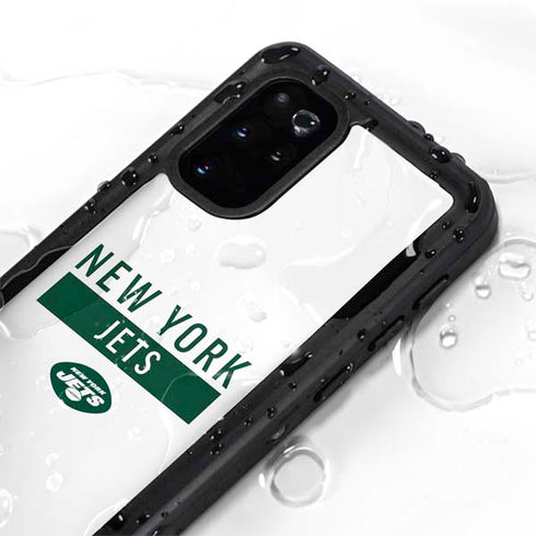 NFL New York Jets White Performance Series Galaxy S20 Plus Waterproof Case