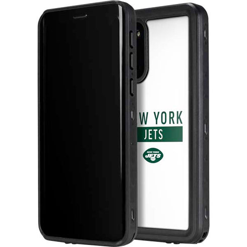 NFL New York Jets White Performance Series Galaxy S20 Waterproof Case