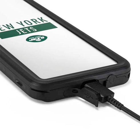 NFL New York Jets White Performance Series Galaxy S20 Waterproof Case