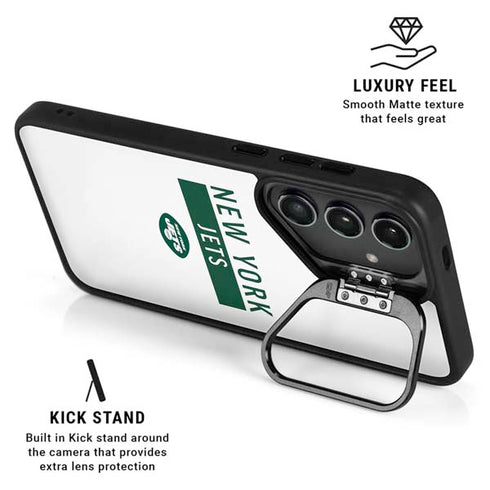 NFL New York Jets White Performance Series Galaxy S24 FE Kickstand Case