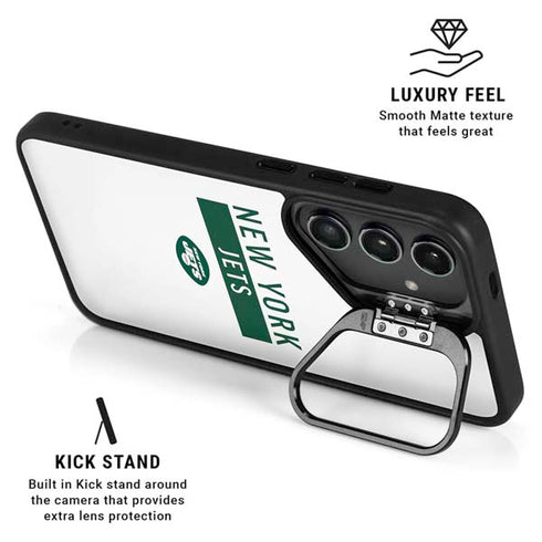 NFL New York Jets White Performance Series Galaxy S24 Plus Kickstand Case